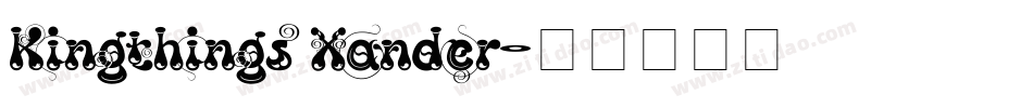 Kingthings Xander字体转换